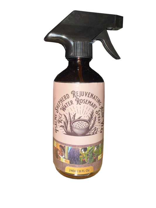 8 Oz. Psalms Shepherd Rejuvenating Aloe Vera Rice Water Rosemary Spray